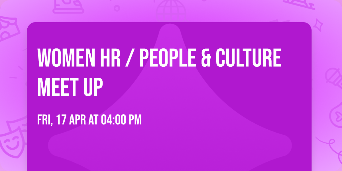 Women HR \/ People & Culture Meet Up