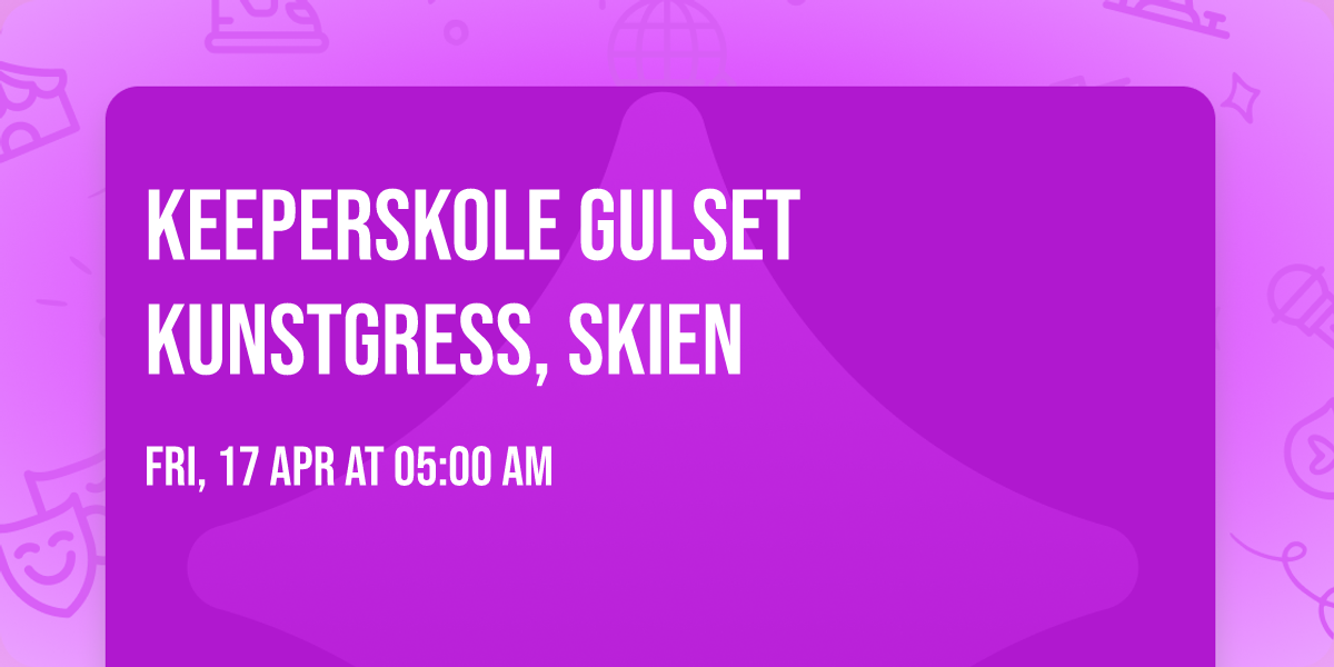 Keeperskole Gulset kunstgress, Skien