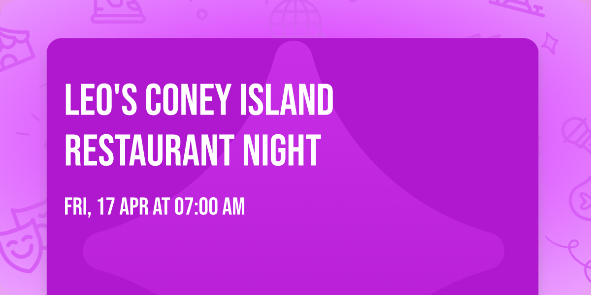 Leo's Coney Island Restaurant Night