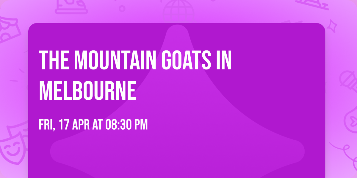 The Mountain Goats in Melbourne