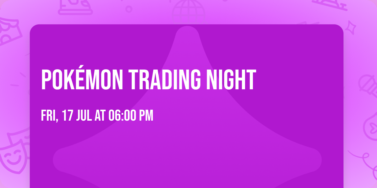 Pok\u00e9mon Trading Night 