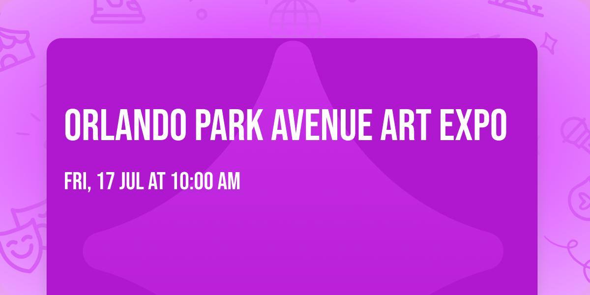 Orlando Park Avenue Art Expo