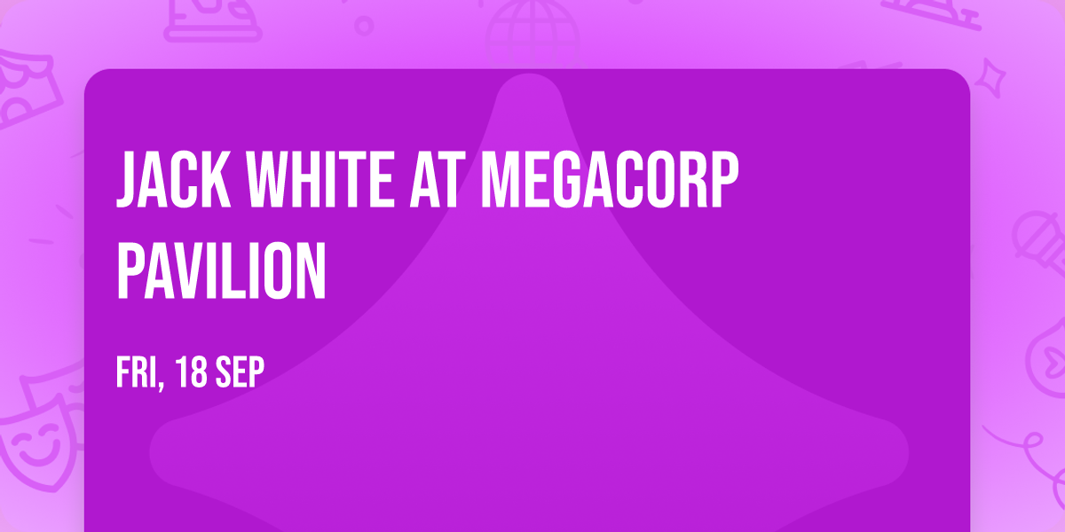 Jack White at MegaCorp Pavilion