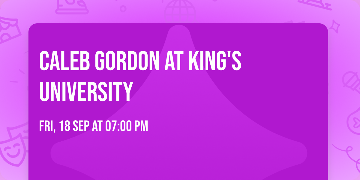 Caleb Gordon at King's University