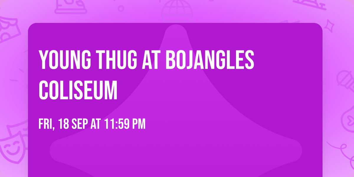 Young Thug at Bojangles Coliseum