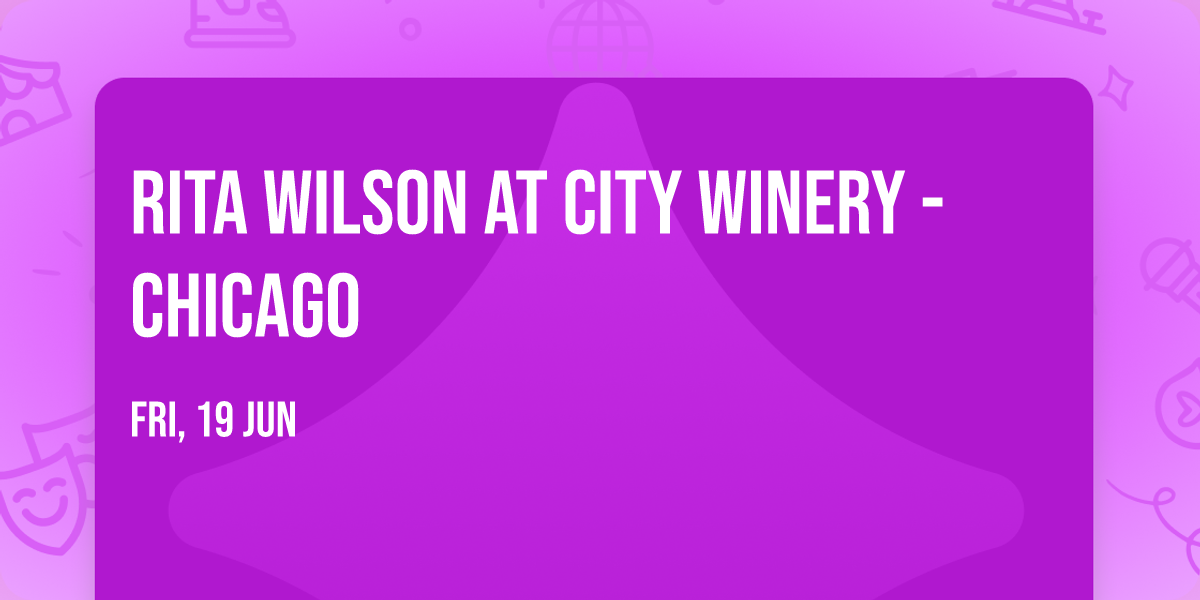 Rita Wilson at City Winery - Chicago