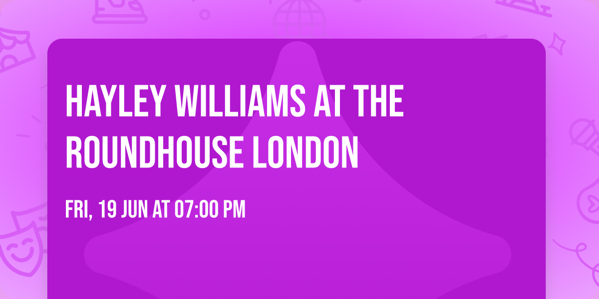 Hayley Williams at The Roundhouse London