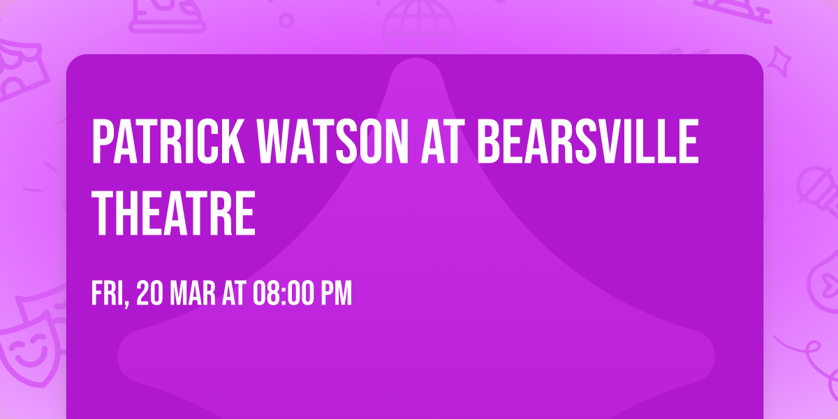 Patrick Watson at Bearsville Theatre