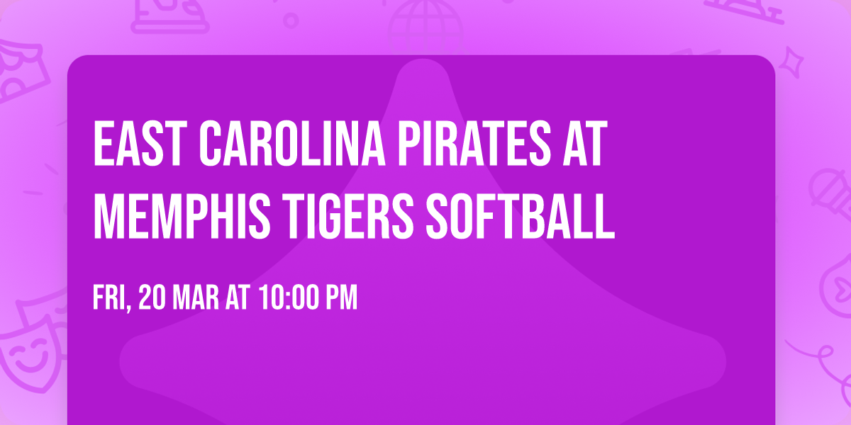 East Carolina Pirates at Memphis Tigers Softball