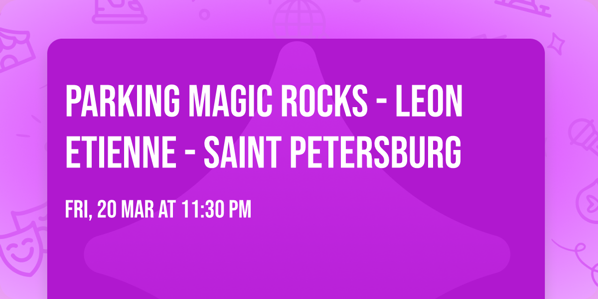 Parking Magic Rocks - Leon Etienne - Saint Petersburg