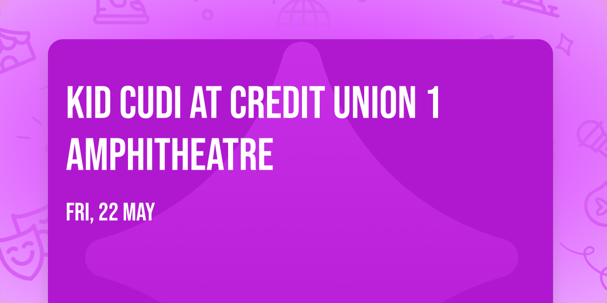 Kid Cudi at Credit Union 1 Amphitheatre