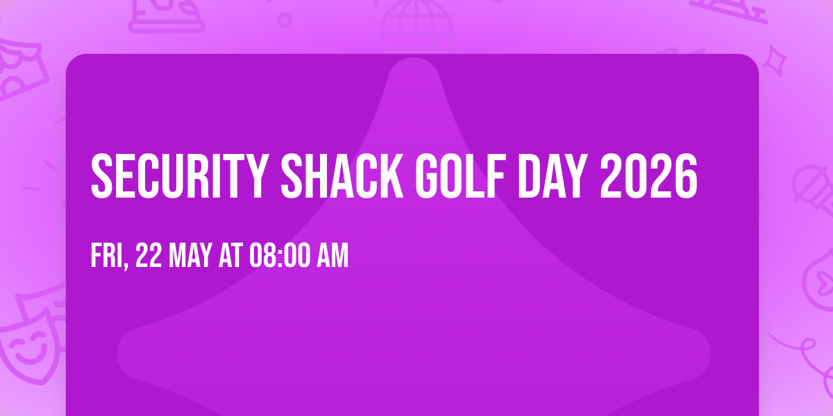 Security Shack Golf Day 2026