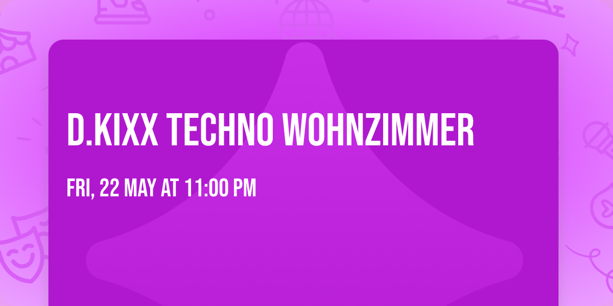 D.KIXX Techno Wohnzimmer