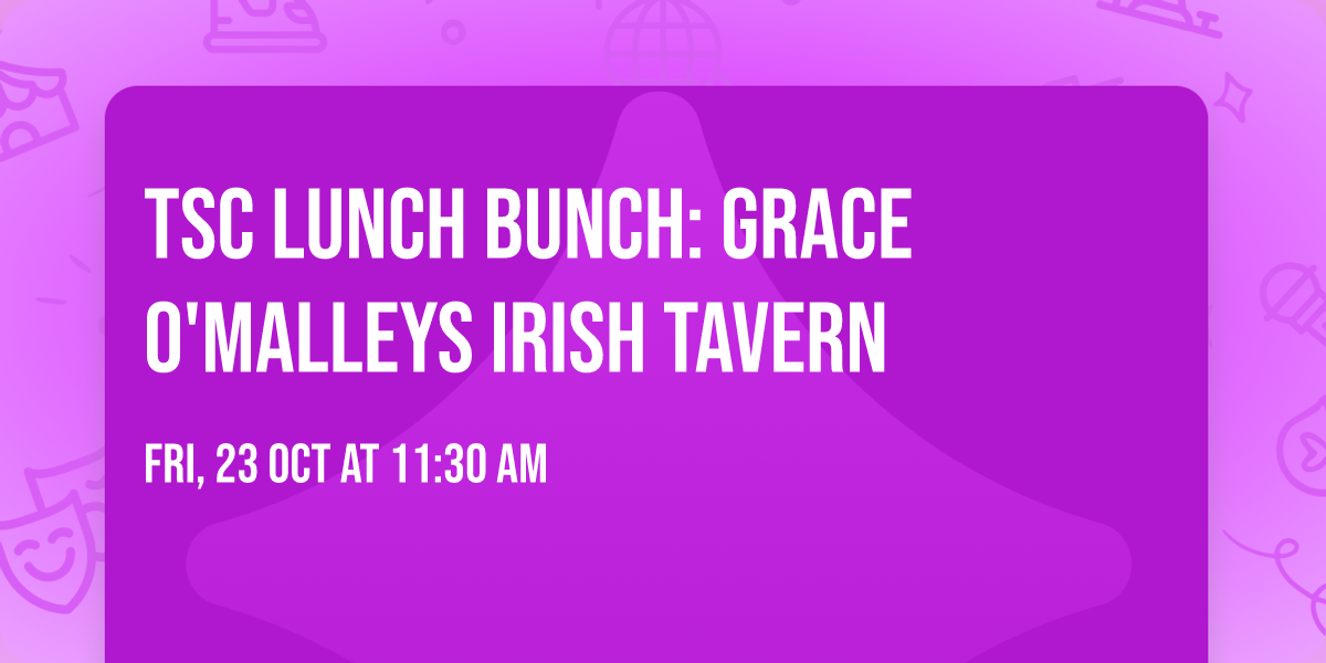 TSC Lunch Bunch: Grace O'Malleys Irish Tavern