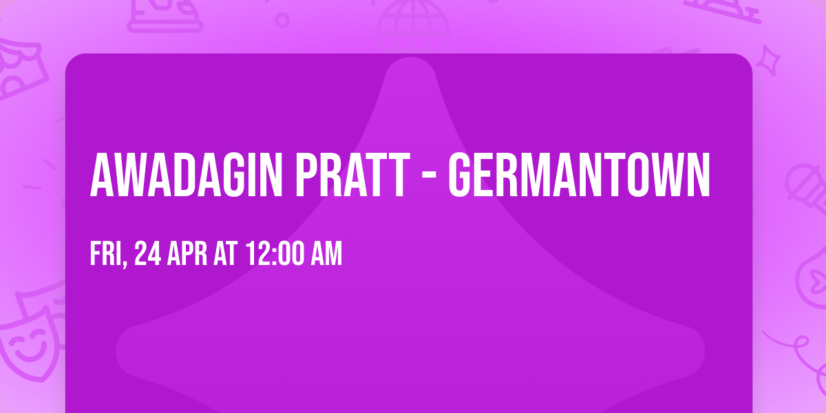 Awadagin Pratt - Germantown
