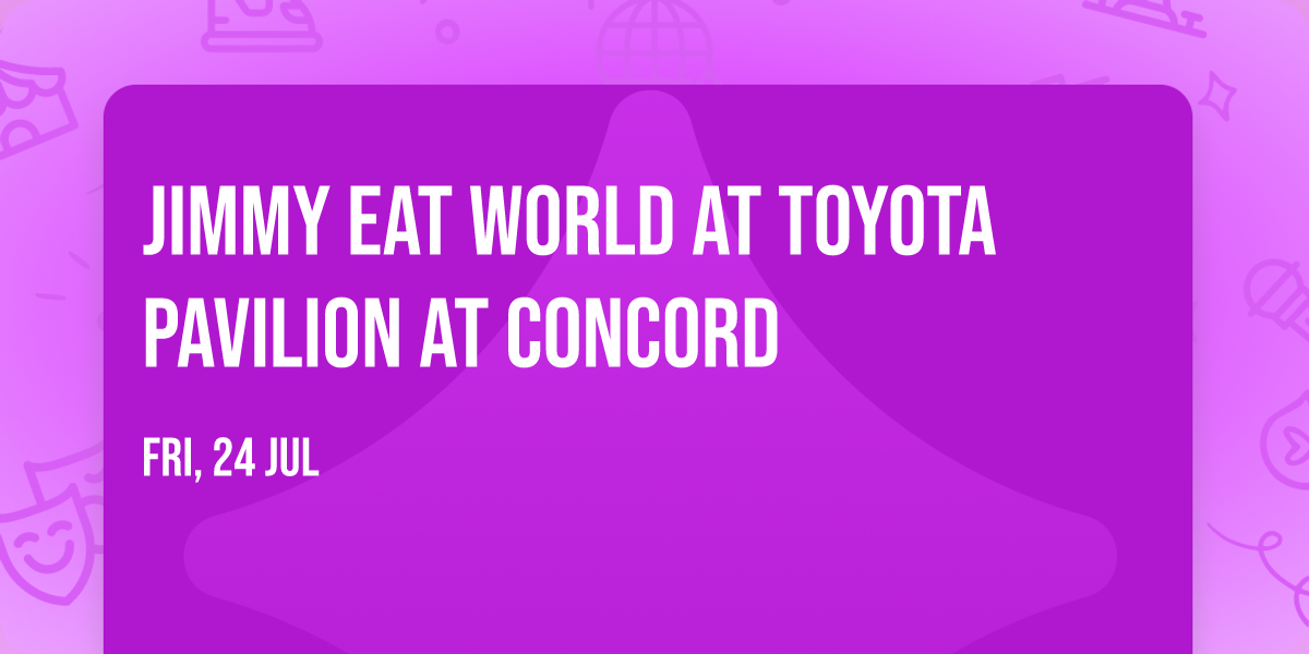 Jimmy Eat World at Toyota Pavilion at Concord