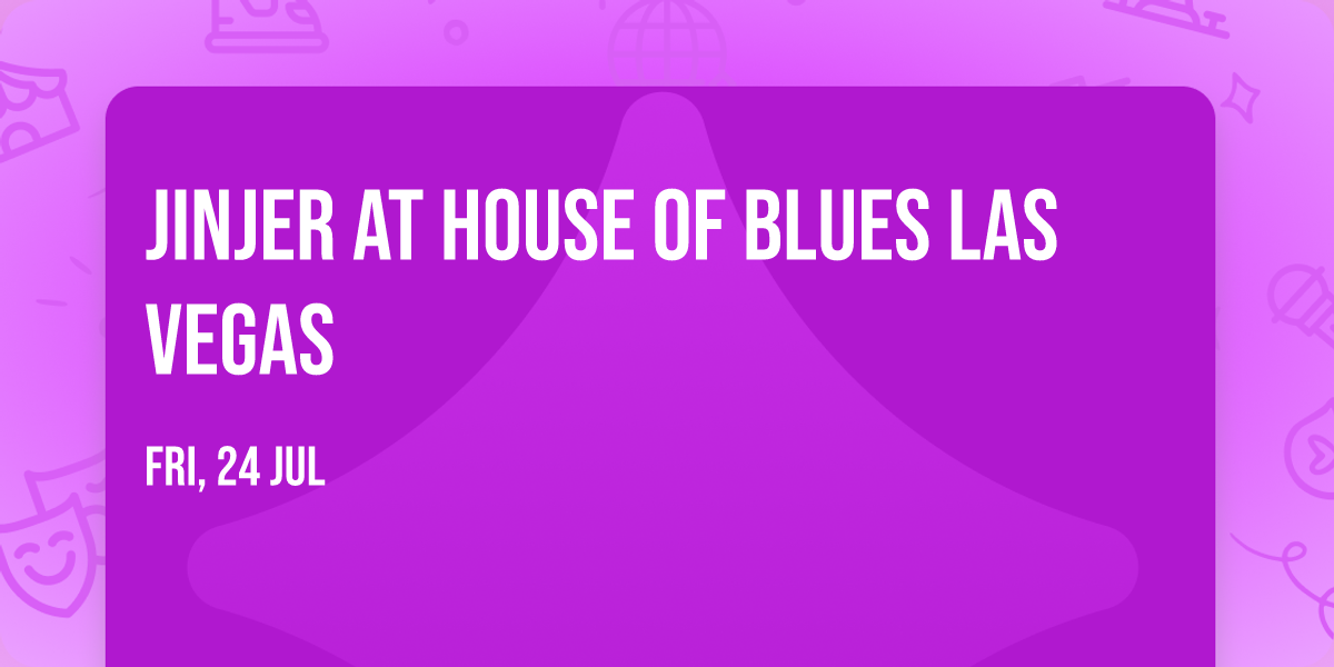 Jinjer at House of Blues Las Vegas