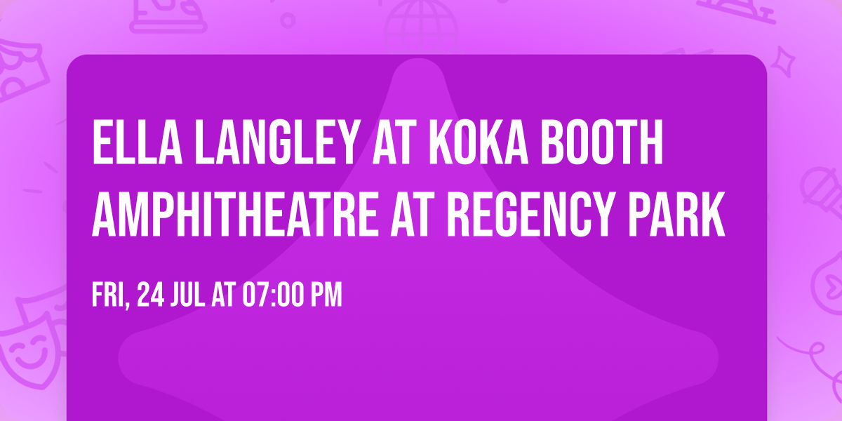 Ella Langley at Koka Booth Amphitheatre at Regency Park