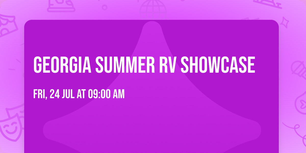 Georgia Summer RV Showcase