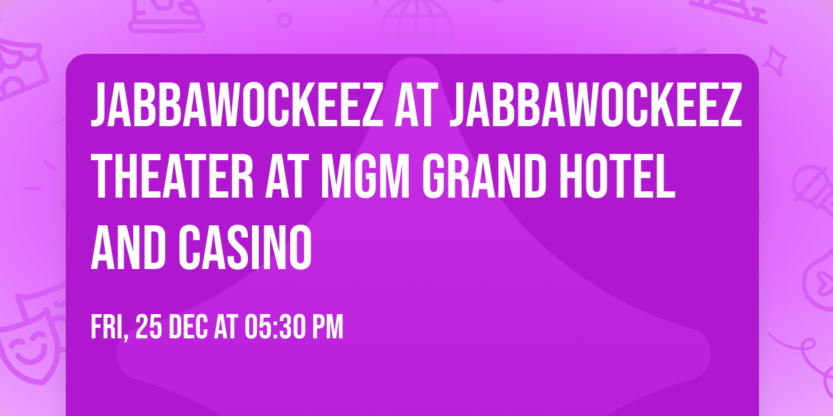 Jabbawockeez at Jabbawockeez Theater at MGM Grand Hotel and Casino