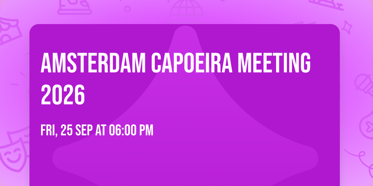 Amsterdam Capoeira Meeting 2026
