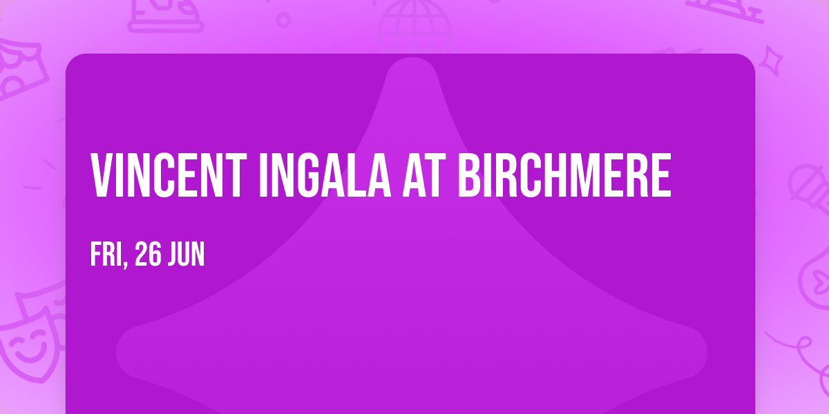 Vincent Ingala at Birchmere