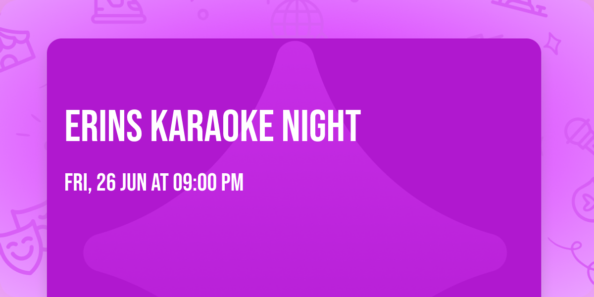 Erins Karaoke Night 