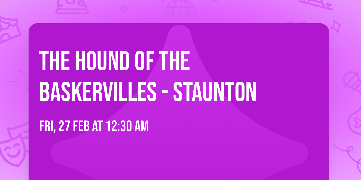 The Hound of the Baskervilles - Staunton