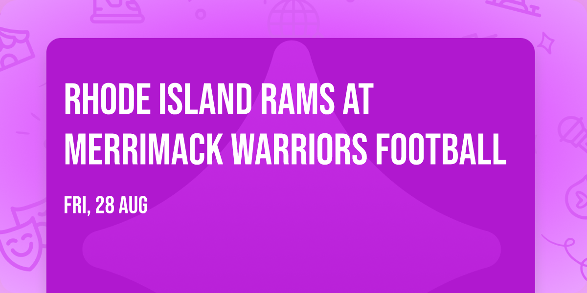 Rhode Island Rams at Merrimack Warriors Football