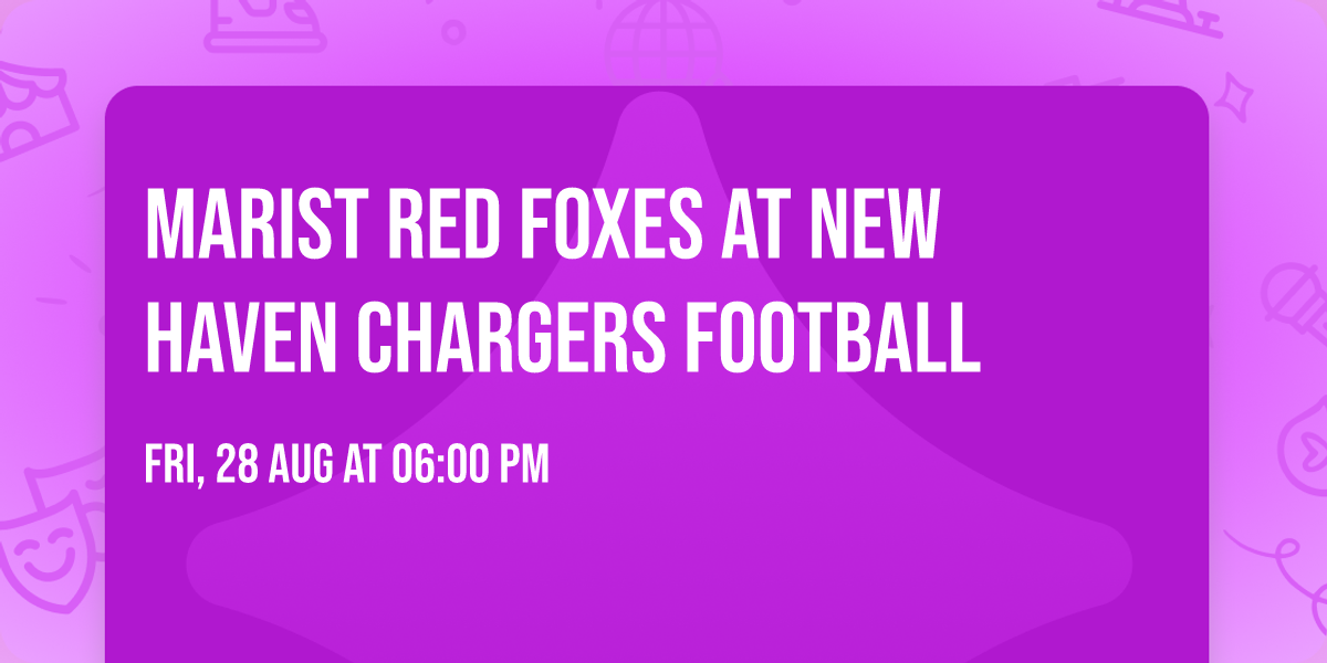 Marist Red Foxes at New Haven Chargers Football