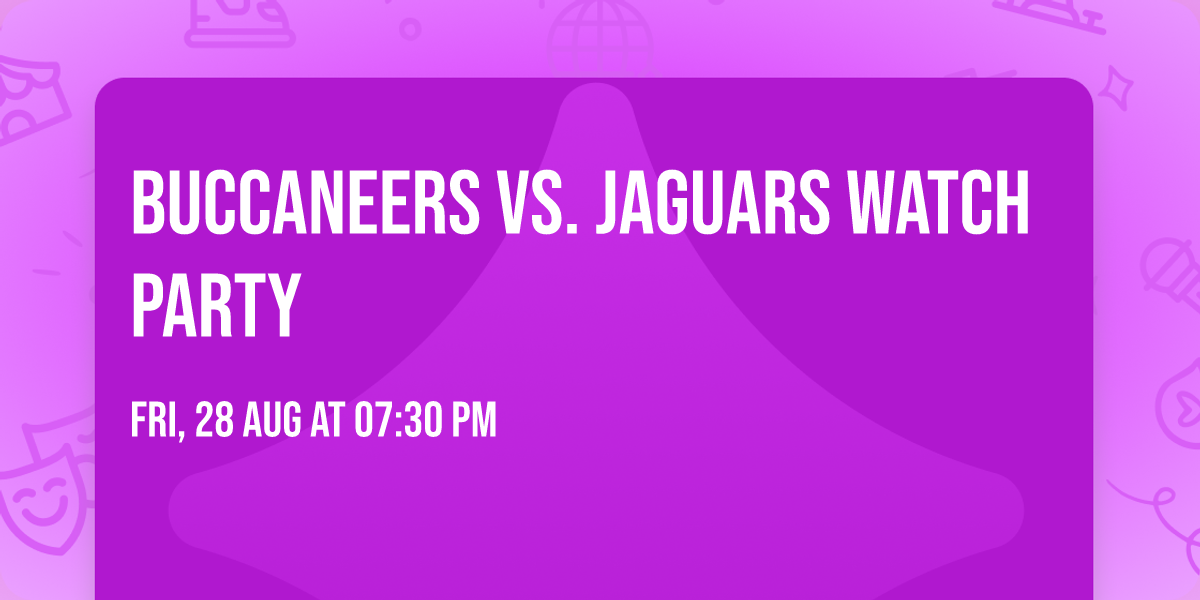Buccaneers vs. Jaguars Watch Party