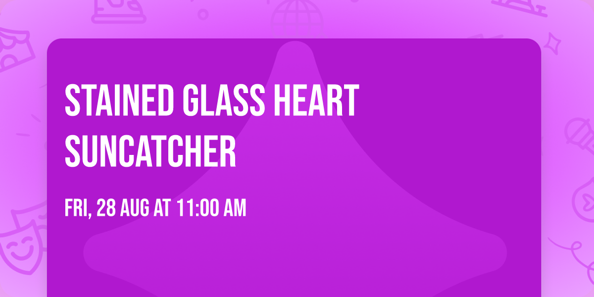 Stained Glass Heart Suncatcher