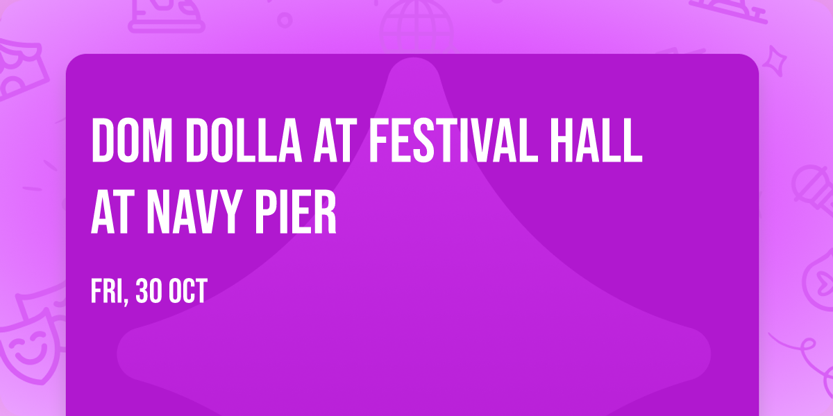 Dom Dolla at Festival Hall at Navy Pier