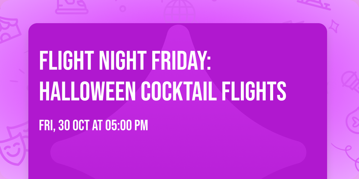 Flight Night Friday: Halloween Cocktail Flights