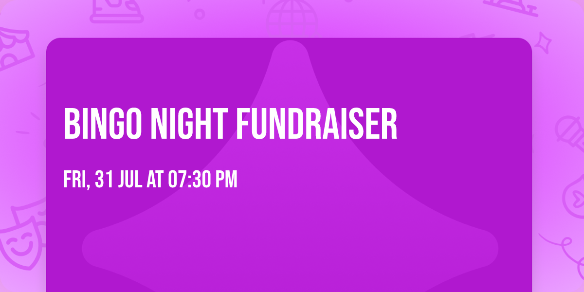 Bingo Night Fundraiser