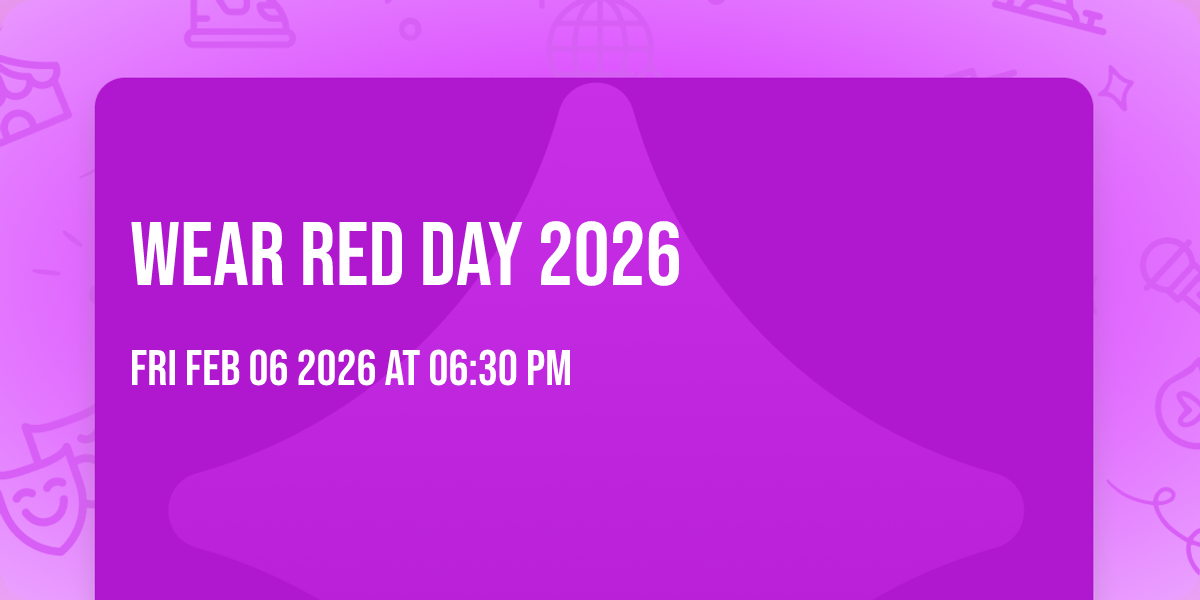 Wear Red Day 2026