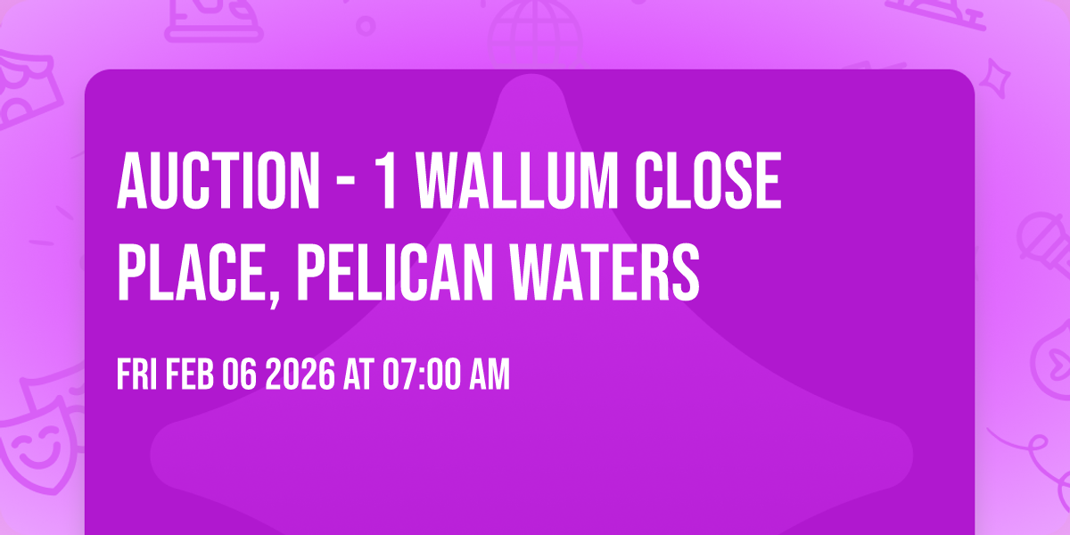 AUCTION - 1 Wallum Close Place, Pelican Waters