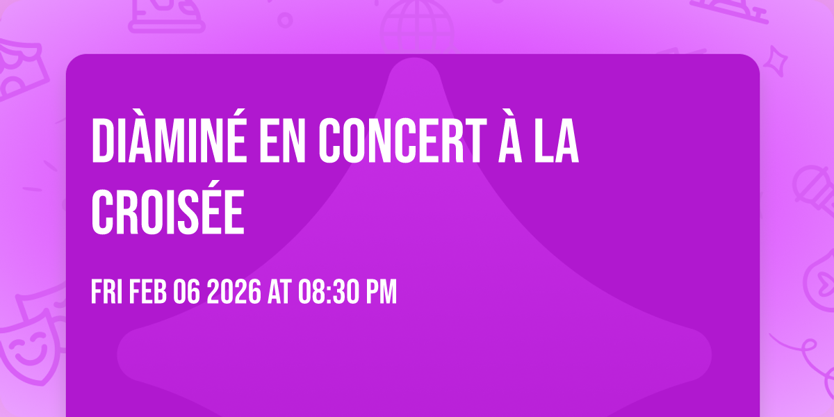 Diàminé en concert à la croisée 