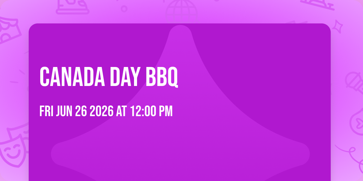 Canada Day BBQ