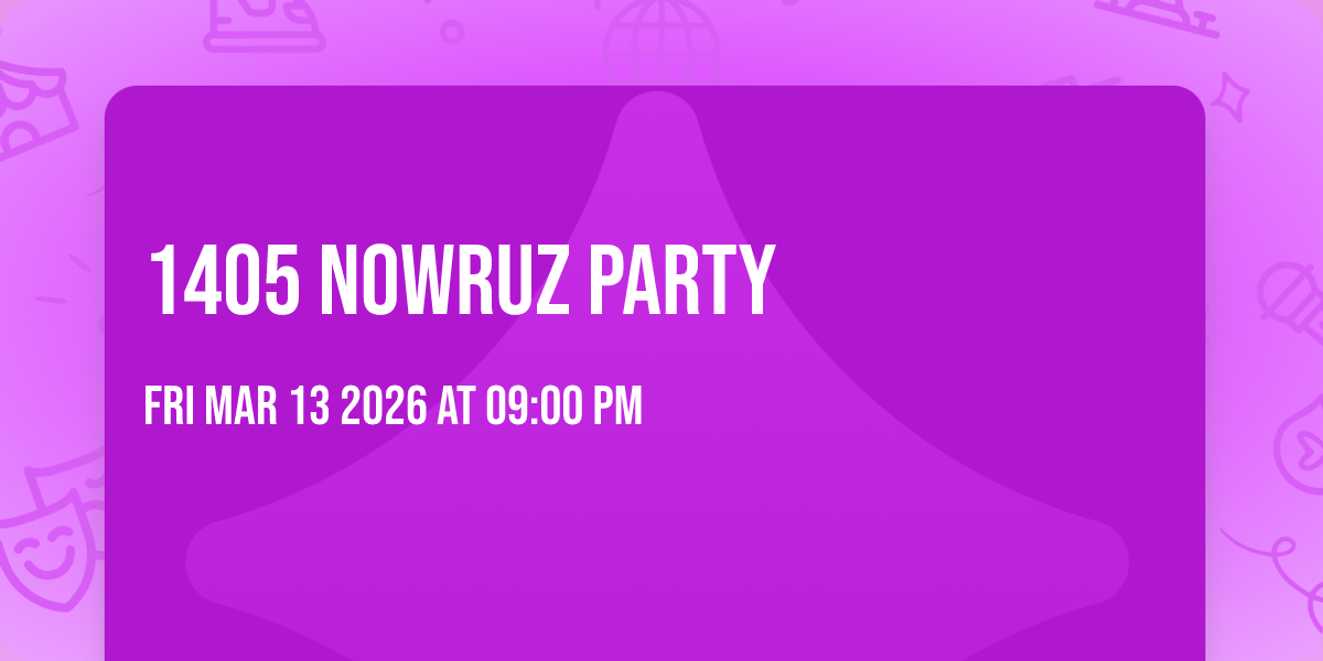 1405 Nowruz Party