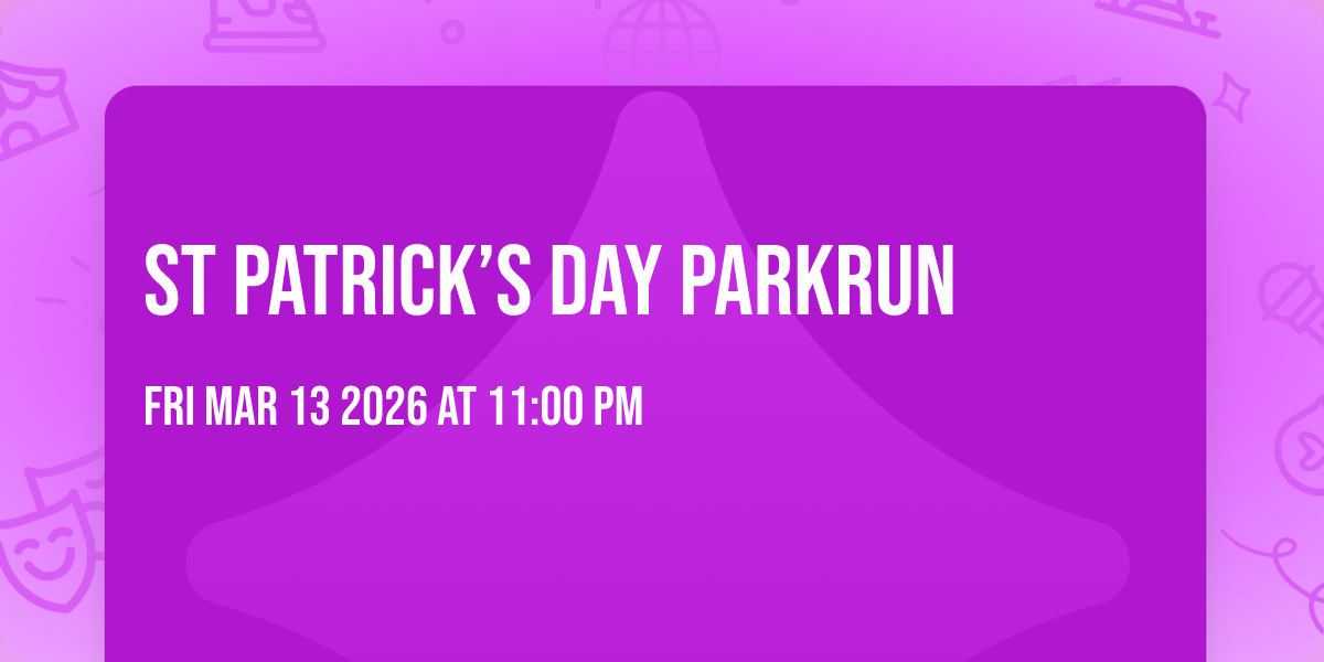 St Patrick’s Day parkrun 