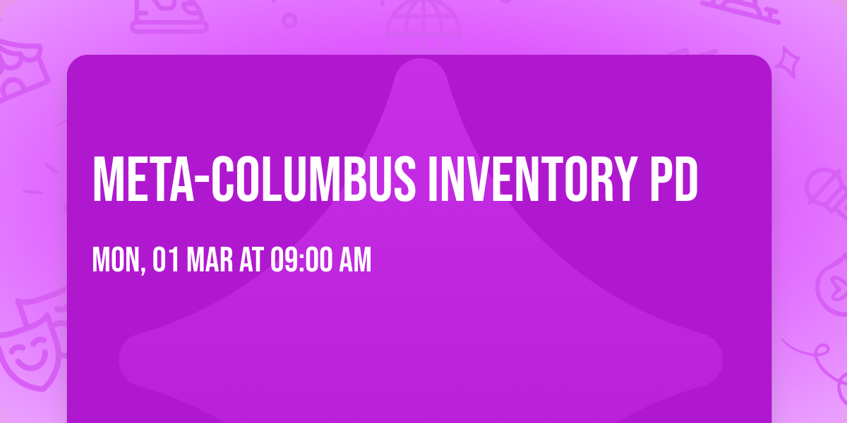 META-Columbus Inventory PD