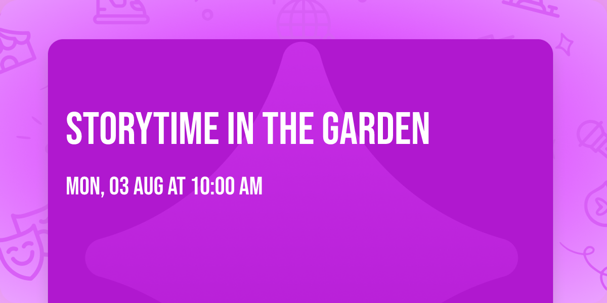 Storytime in the Garden