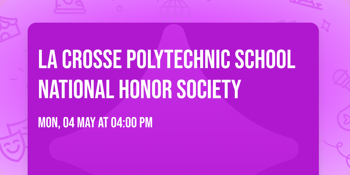 La Crosse Polytechnic School National Honor Society 