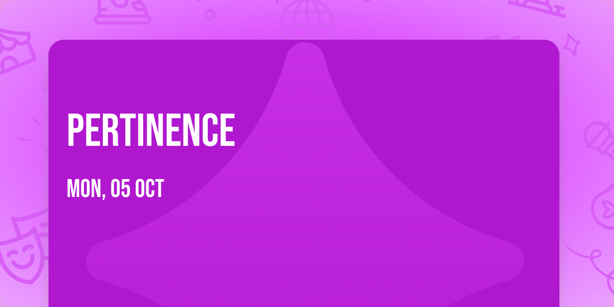 Pertinence