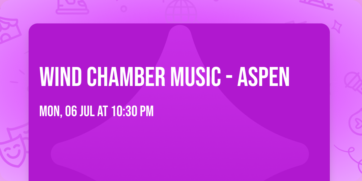 Wind Chamber Music - Aspen