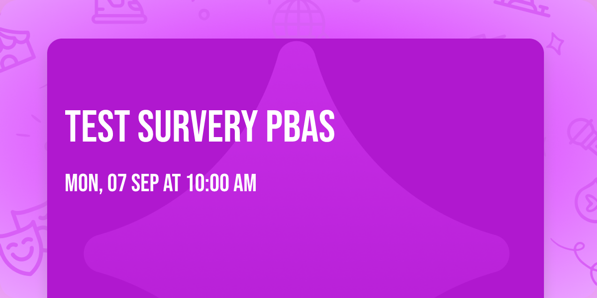 Test survery PBAS
