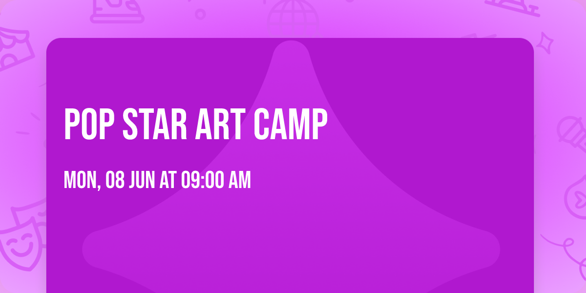 Pop Star Art Camp
