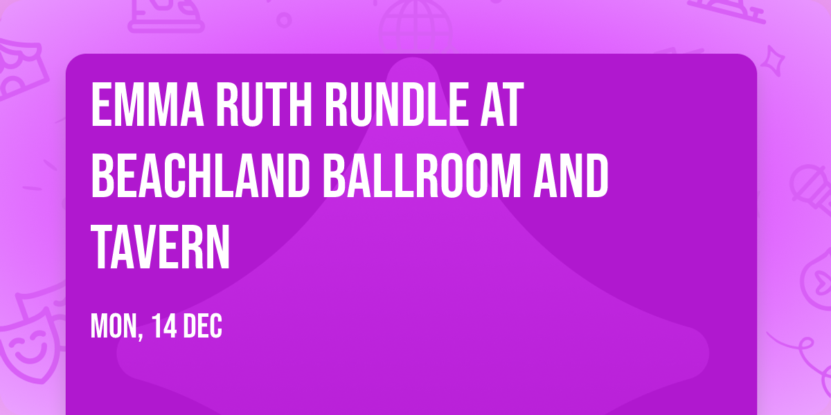 Emma Ruth Rundle at Beachland Ballroom and Tavern