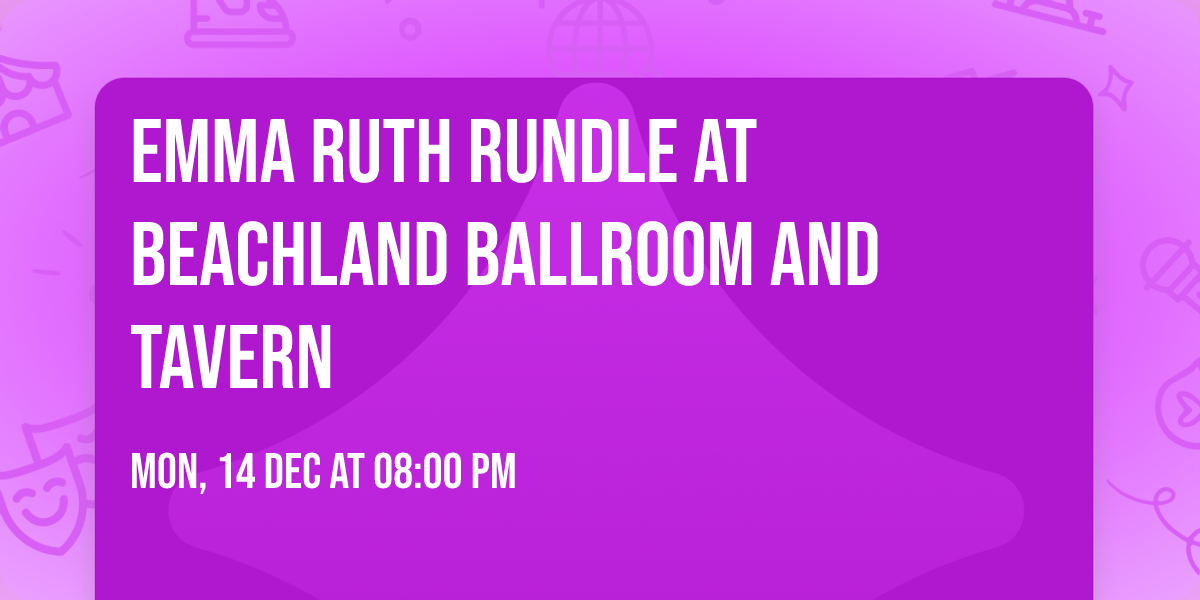 Emma Ruth Rundle at Beachland Ballroom and Tavern